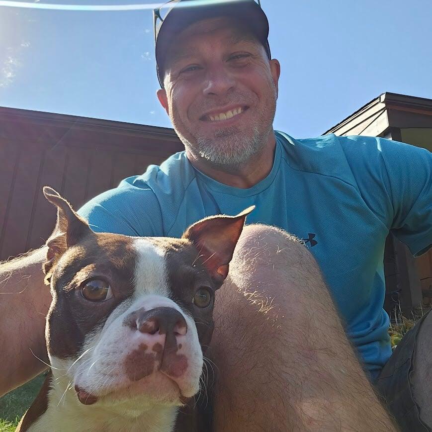 John Manners with Dog